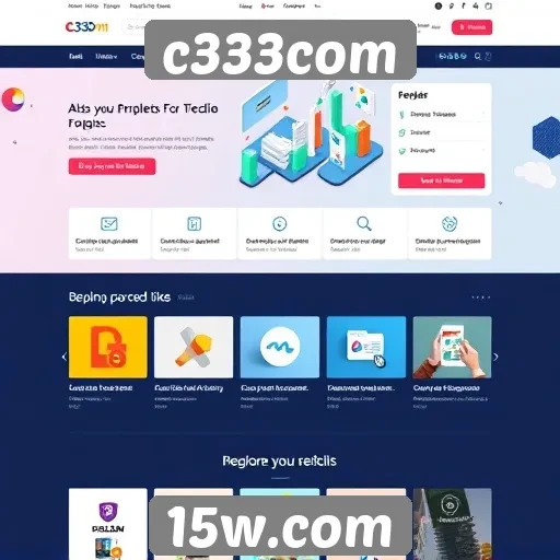 Acessibilidade e interface do site c333com